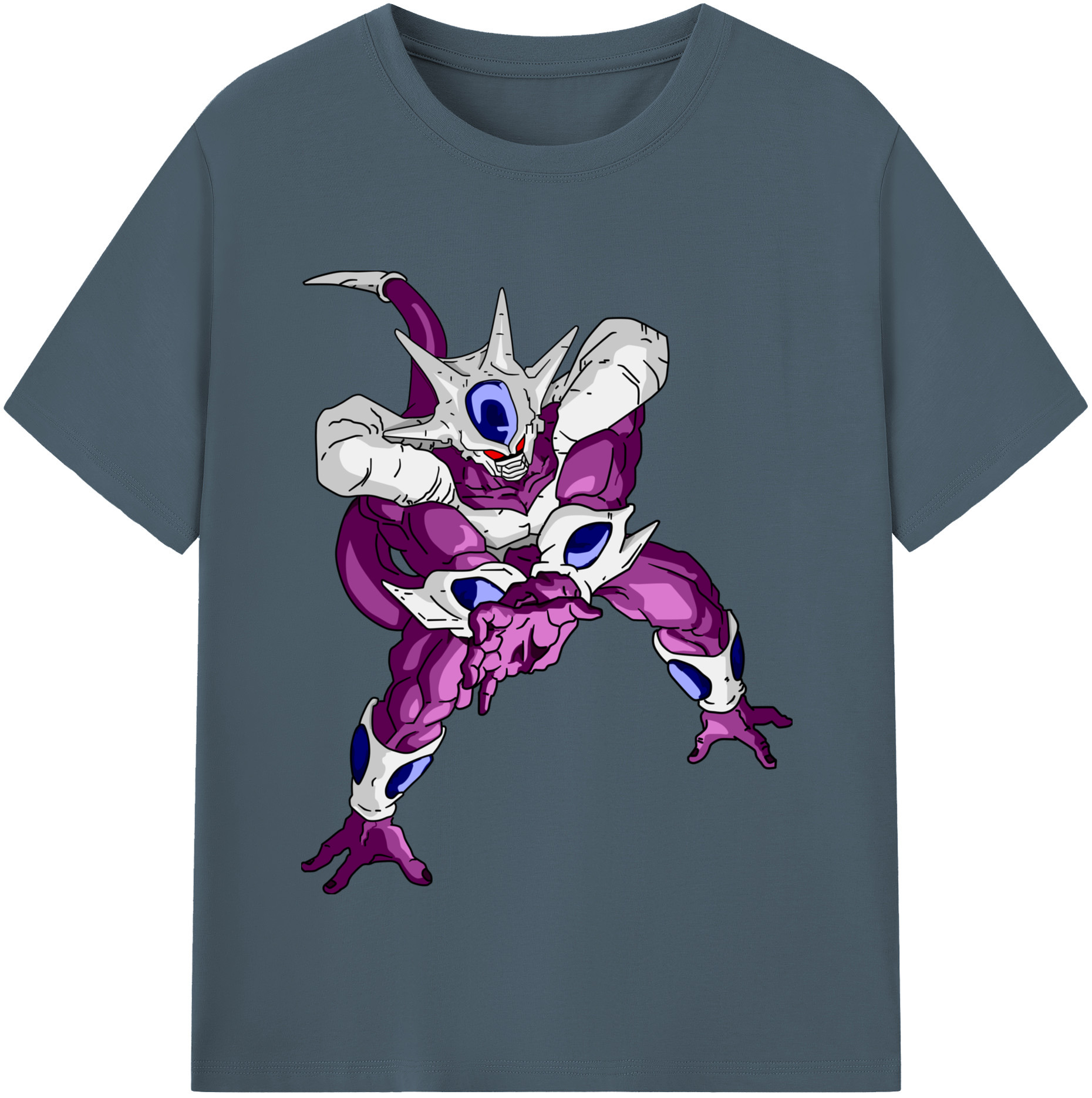 （画像用） ドラゴンボール クウラ DRAGON BALL Cooler Coora 綿100％半袖Tシャツ（フロントプリント）